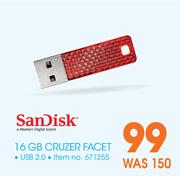 Sandisk 16GB Cruzer Facet USB 2.0