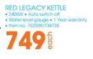 Russell Hobbs Red Legacy Kettle