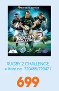 Rugby 2 Challenge For PS4 & XBox One-Each