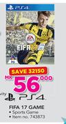 PS4 Fifa 17 Game