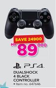 PS4 Dualshock 4 Black Controller