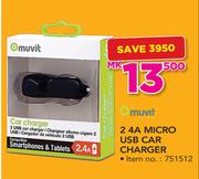 Omuvit 2.4A Micro USB Car Charger