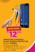Energizer Universal Glass Screen Protector 5-5.3" Screen