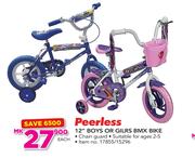 Peerless 12" Boys Or Girls BMX Bike-Each