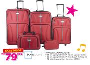 Mainstays 5 Piece Luggage Set