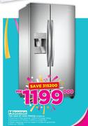 Hisense 700Ltr Side By Side Fridge H700SI-ID
