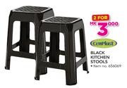 Cenplast Black Kitchen Stools-For 2