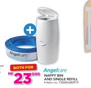 Angelcare Nappy Bin And Single Refill