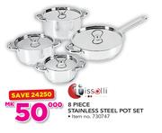 Tissolli 8 Piece Stainless Steel Pot Set