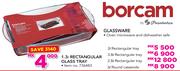 Borecam 3.8Ltr Rectangular Glass Tray