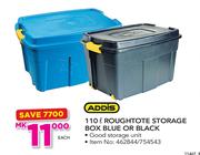 Addis 110Ltr Roughtote Storage Box Blue Or Black-Each