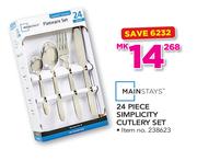Mainstays 24 Piece Simplicity Cutlery Set