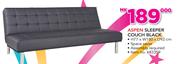 Aspen Sleeper Couch Black