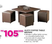 Alice Coffee Table Brown