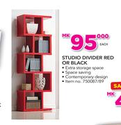 Studio Divider Red Or Black-Each