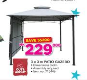 Out & About 3X3m Patio Gazebo