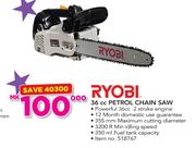 Ryobi 36cc Petrol Chain Saw