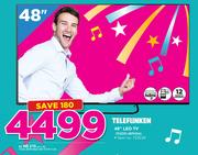 Telefunken 48" LED TV TLEDD-48FHDA