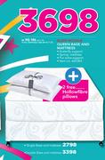 Sleep Royale Queen Base And Mattress With 2 Free Hollowfibre Pillows
