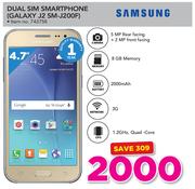 Samsung Dual Sim Smartphone Galaxy J2 SM-J200F