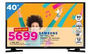 Samsung 40" Full  HD Smart TV 40J5200