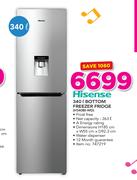 Hisense 340Ltr Bottom Freezer Fridge H340BI-WD 