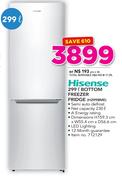 Hisense 299Ltr Bottom Freezer Fridge H299BME