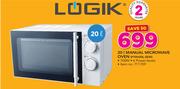 Logik 20Ltr Manual Microwave Oven P70H20L-SEW