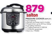 Salton 6Ltr Pressure Cooker SEPC-01
