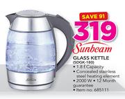 Sunbeam 1.8Ltr Glass Kettle SDGK-180