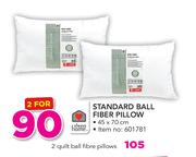 Always Home Standard Ball Fibre Pillow-For 2