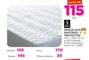 King Quilted Mattress Protector