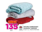 Always Home Double Embossed Damask Throws-Each