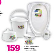 Baby Care 5 Piece Bumper Hamper Set