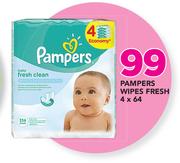 Pampers Wipes Fresh-4X64