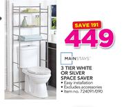 Mainstays 3 Tier White Or Silver Space Saver
