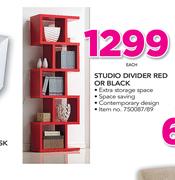 Studio Divider Red Or Black-Each