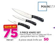 Mainstays 3 Piece Knife Set