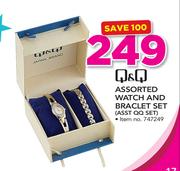 Q & Q Watch And Braclet Set
