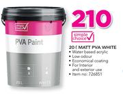 Simple Choice 20Ltr Matt PVA White