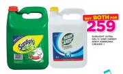 Sunlight Ultra Gel 5Ltr And Handy Andy Ammonia Creams 5Ltr-For Both