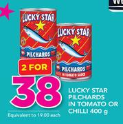 Lucky Star Pilchards In Tomato Or Chilli-2X400gm