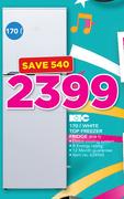 KIC 170Ltr White Top Freezer Fridge 518 1