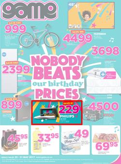 Game Namibia :Oshakati Nobody Beats Our Birthday (25 May - 31 May 2017), page 1