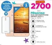 Hisesne Dual Sim Smartphone INFINITY FAITH 1 Including Screen Protector And Phone Cover