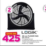 Logik 40cm Floor Fan BF-1601A