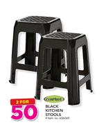 Cenplast Black Kitchen Stools-For 2