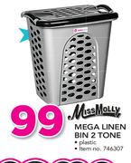 Missmolly Mega Linen Bin 2 Tone