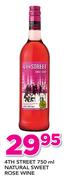 4th Street Natural Sweet Rose Wine-750ml 