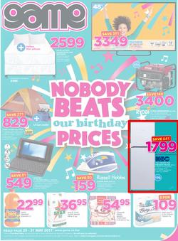 Game Botswana : Nobody Beats Our Birthday (25 May - 31 May 2017), page 1